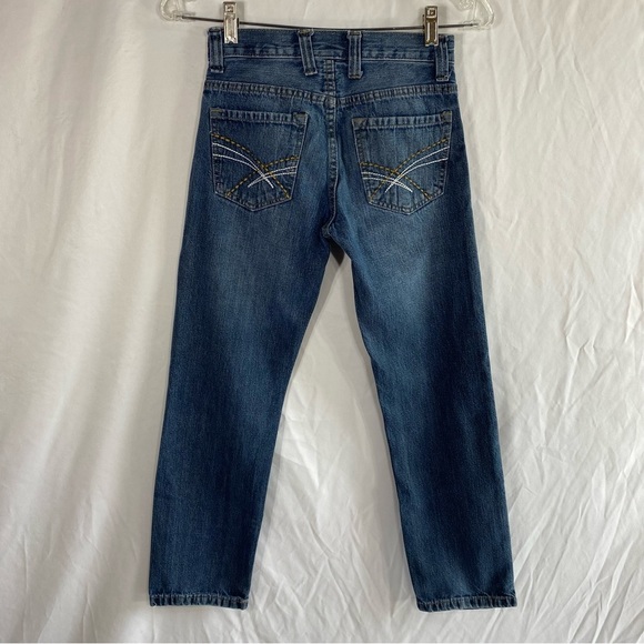 Free Planet Boys Heavy Stitch Design Pocket Blue Jeans - Picture 3 of 7